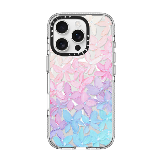 Ann Marie Coolick x CASETiFY iPhone 16 Pro ケース クリア クリア ケース MagSafe対応 Clear Hydrangea Blooms