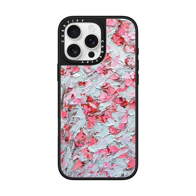 Ann Marie Coolick x CASETiFY iPhone 16 Pro Max ケース Silver on Black ミラーケース MagSafe対応 First Blooms Mother's Day Ann Marie Coolick x CASETiFY iPhone 16 Pro Max ケース Silver on Black ミラーケース MagSafe対応 First Blooms Mother's Day