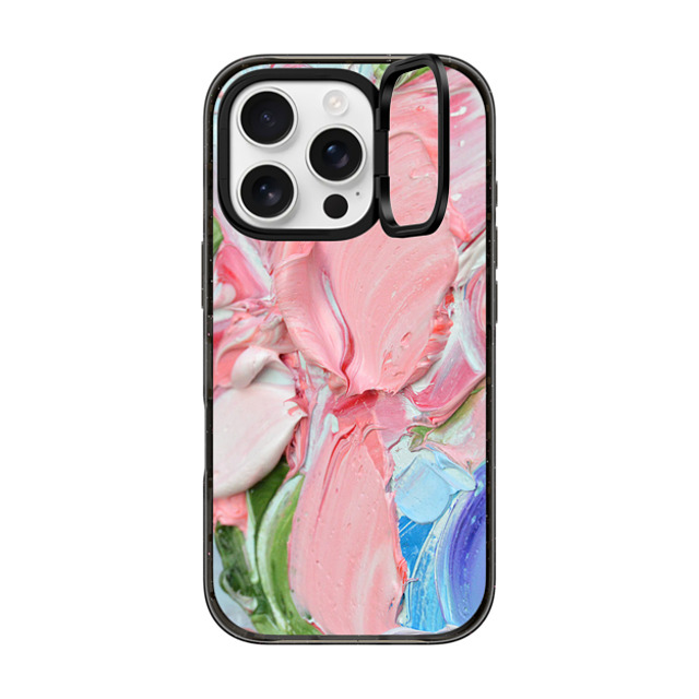 Ann Marie Coolick x CASETiFY iPhone 16 Pro Case Black インパクトリングスタンドケース MagSafe対応 Frosted Coral Father's Day Ann Marie Coolick x CASETiFY iPhone 16 Pro Case Black インパクトリングスタンドケース MagSafe対応 Frosted Coral Father's Day