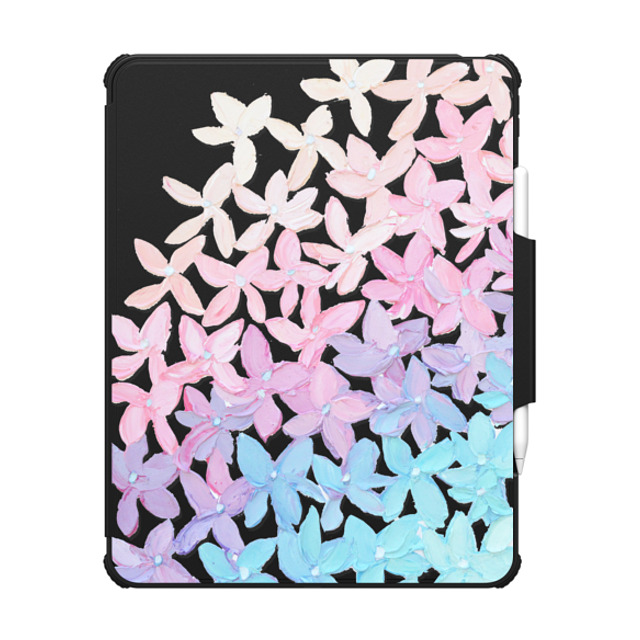 "Ann Marie Coolick x CASETiFY iPad Pro 13" (M4) Black インパクト フォリオ ケース Clear Hydrangea Blooms" "Ann Marie Coolick x CASETiFY iPad Pro 13" (M4) Black インパクト フォリオ ケース Clear Hydrangea Blooms"