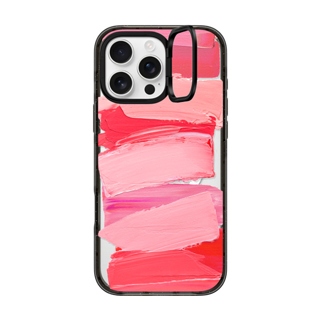 Ann Marie Coolick x CASETiFY iPhone 16 Pro Max Case Black インパクトリングスタンドケース MagSafe対応 Rasberry Daubs Back to School Ann Marie Coolick x CASETiFY iPhone 16 Pro Max Case Black インパクトリングスタンドケース MagSafe対応 Rasberry Daubs Back to School