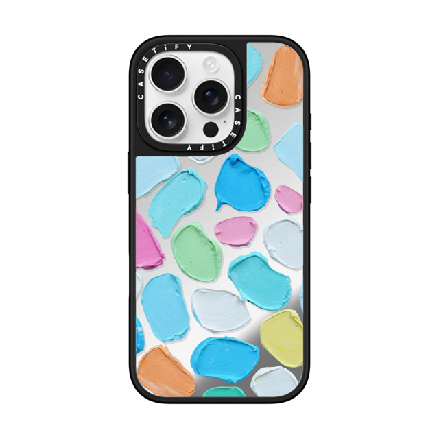 Ann Marie Coolick x CASETiFY iPhone 16 Pro Case Pastel,Geometric Silver on Black ミラーケース MagSafe対応 Pastel Candies Mother's Day Ann Marie Coolick x CASETiFY iPhone 16 Pro Case Pastel,Geometric Silver on Black ミラーケース MagSafe対応 Pastel Candies Mother's Day