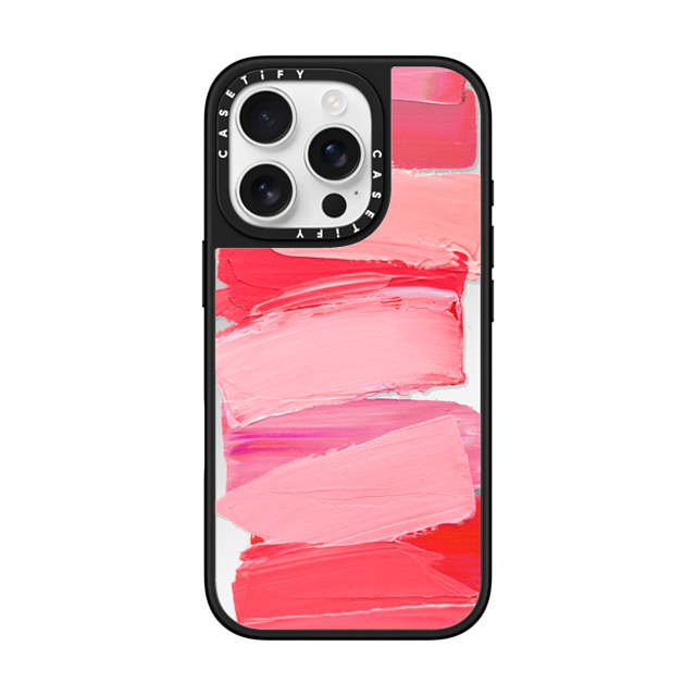 Ann Marie Coolick x CASETiFY iPhone 16 Pro Case Silver on Black ミラーケース MagSafe対応 Rasberry Daubs Back to School Ann Marie Coolick x CASETiFY iPhone 16 Pro Case Silver on Black ミラーケース MagSafe対応 Rasberry Daubs Back to School