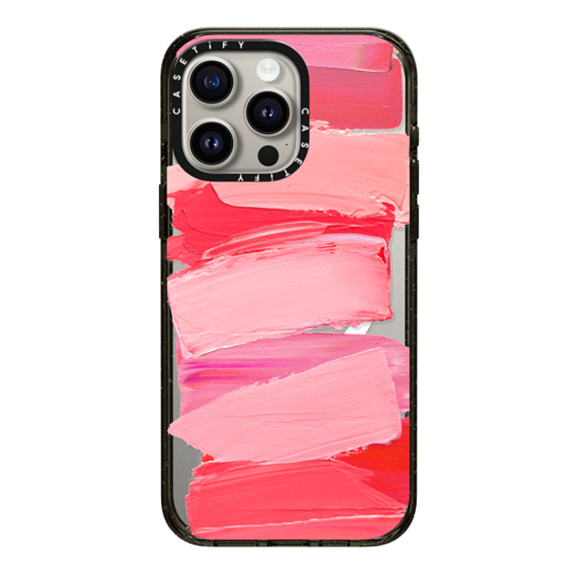 Ann Marie Coolick x CASETiFY iPhone 15 Pro Max Case Black Impact Case MagSafe Compatible Rasberry Daubs Back to School Ann Marie Coolick x CASETiFY iPhone 15 Pro Max Case Black Impact Case MagSafe Compatible Rasberry Daubs Back to School