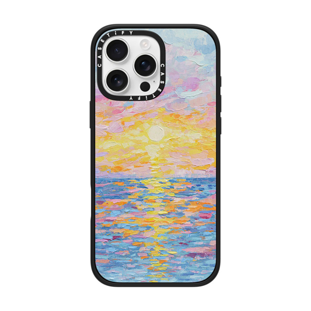 Ann Marie Coolick x CASETiFY iPhone 16 Pro Max ケース マットブラック インパクトケース Frosted Sunset