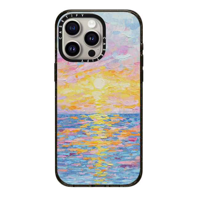 Ann Marie Coolick x CASETiFY iPhone 15 Pro Max ケース ブラック インパクトケース MagSafe対応 Frosted Sunset Father's Day Ann Marie Coolick x CASETiFY iPhone 15 Pro Max ケース ブラック インパクトケース MagSafe対応 Frosted Sunset Father's Day