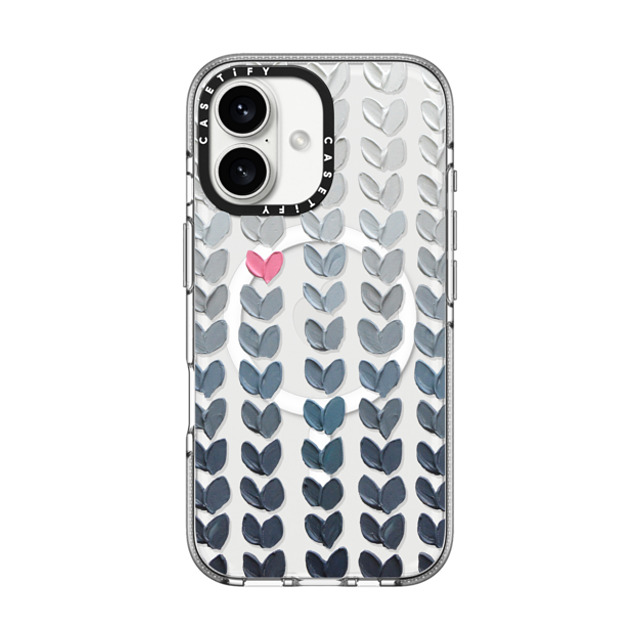Ann Marie Coolick x CASETiFY iPhone 16 Case Love,Fine Art クリア クリア ケース MagSafe対応 Pink and Grey Polka Daub Hearts Mother's Day Ann Marie Coolick x CASETiFY iPhone 16 Case Love,Fine Art クリア クリア ケース MagSafe対応 Pink and Grey Polka Daub Hearts Mother's Day