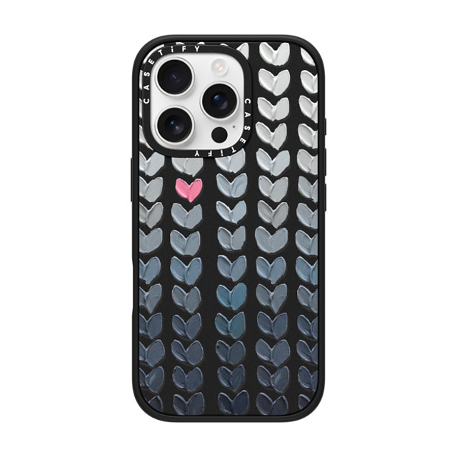 Ann Marie Coolick x CASETiFY iPhone 16 Pro ケース Love,Fine Art マットブラック インパクトケース MagSafe対応 Pink and Grey Polka Daub Hearts Mother's Day Ann Marie Coolick x CASETiFY iPhone 16 Pro ケース Love,Fine Art マットブラック インパクトケース MagSafe対応 Pink and Grey Polka Daub Hearts Mother's Day