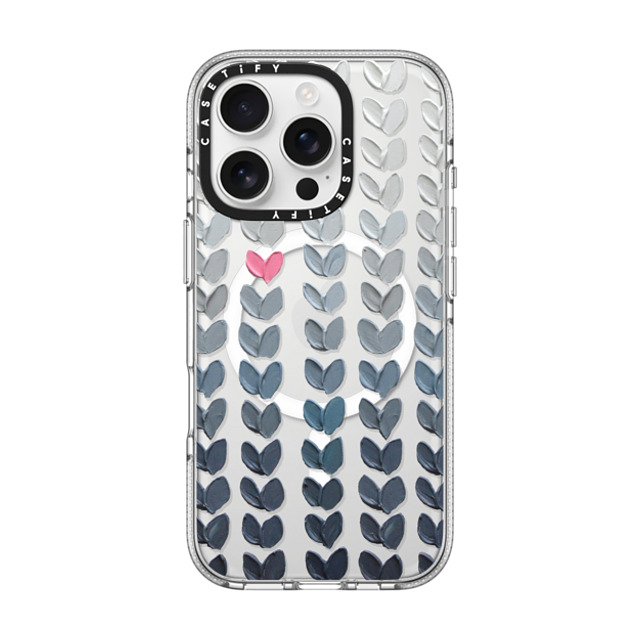 Ann Marie Coolick x CASETiFY iPhone 16 Pro ケース Love,Fine Art クリア クリア ケース MagSafe対応 Pink and Grey Polka Daub Hearts Mother's Day Ann Marie Coolick x CASETiFY iPhone 16 Pro ケース Love,Fine Art クリア クリア ケース MagSafe対応 Pink and Grey Polka Daub Hearts Mother's Day