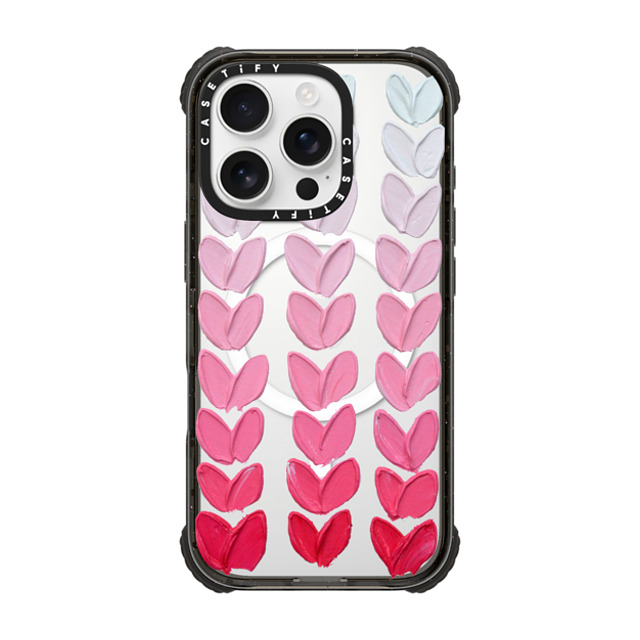 Ann Marie Coolick x CASETiFY iPhone 16 Pro Case Pastel,Love Black ウルトラ インパクトケース MagSafe 対応 Pink Polka Daub Hearts Mother's Day Ann Marie Coolick x CASETiFY iPhone 16 Pro Case Pastel,Love Black ウルトラ インパクトケース MagSafe 対応 Pink Polka Daub Hearts Mother's Day