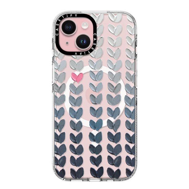 Ann Marie Coolick x CASETiFY iPhone 15 Case Love,Fine Art クリア クリア ケース MagSafe対応 Pink and Grey Polka Daub Hearts Mother's Day Ann Marie Coolick x CASETiFY iPhone 15 Case Love,Fine Art クリア クリア ケース MagSafe対応 Pink and Grey Polka Daub Hearts Mother's Day