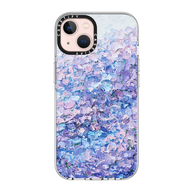 Ann Marie Coolick x CASETiFY iPhone 13 ケース クリア クリア ケース MagSafe対応 Hydrangea Summer