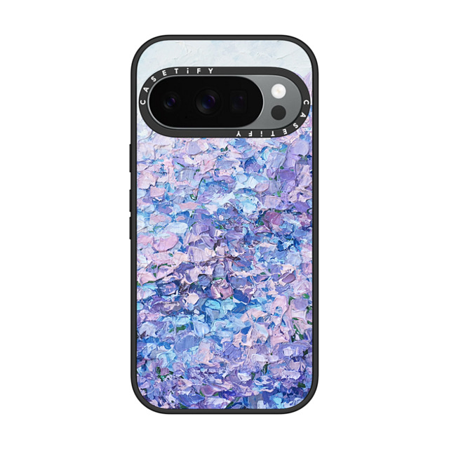 Ann Marie Coolick x CASETiFY Pixel 10 Pro ケース Geometric,Fine Art マットブラック Impact Magnetic Case Hydrangea Summer