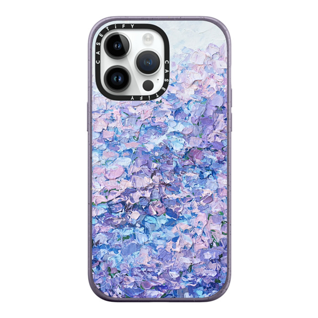 Ann Marie Coolick x CASETiFY iPhone 14 Pro Max Case Matte Deep Purple Impact Case MagSafe Compatible Hydrangea Summer Ann Marie Coolick x CASETiFY iPhone 14 Pro Max Case Matte Deep Purple Impact Case MagSafe Compatible Hydrangea Summer