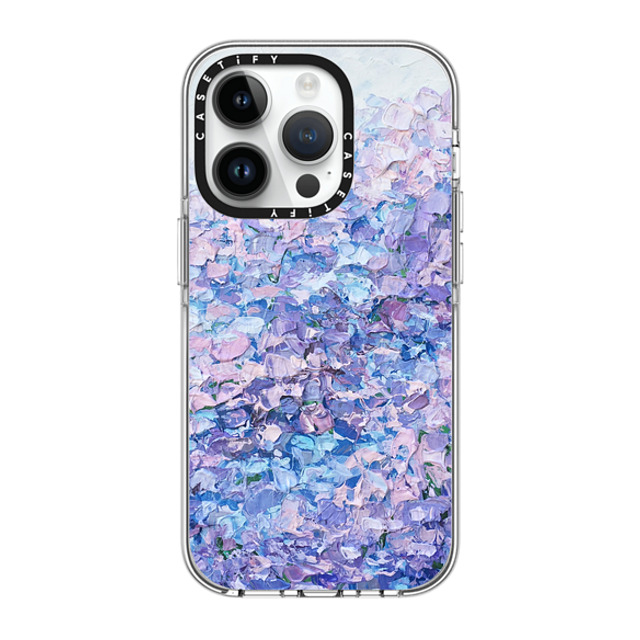 Ann Marie Coolick x CASETiFY iPhone 14 Pro ケース クリア クリア ケース MagSafe対応 Hydrangea Summer