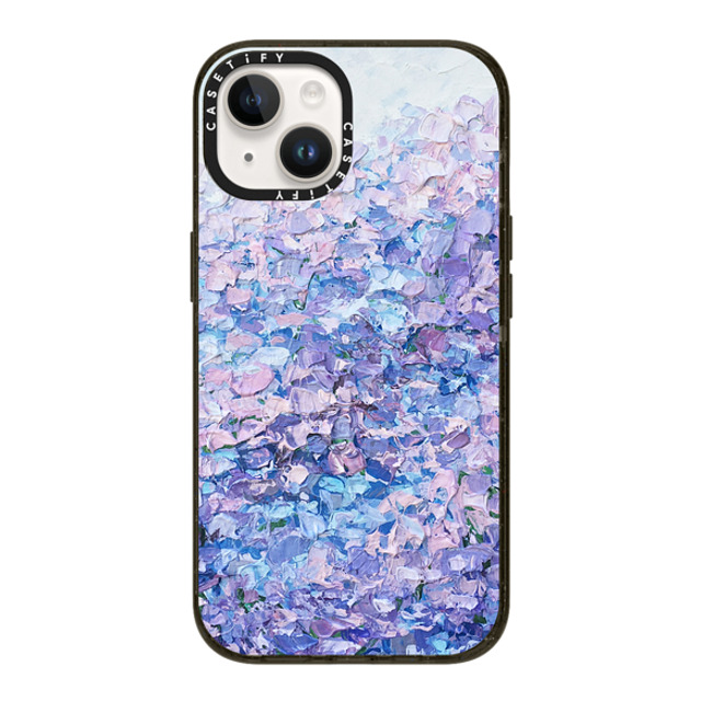 Ann Marie Coolick x CASETiFY iPhone 14 ケース ブラック インパクトケース Hydrangea Summer