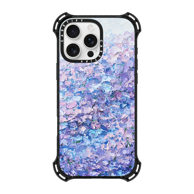 Ann Marie Coolick x CASETiFY iPhone 16 Pro Max ケース ブラック バウンスケース Hydrangea Summer