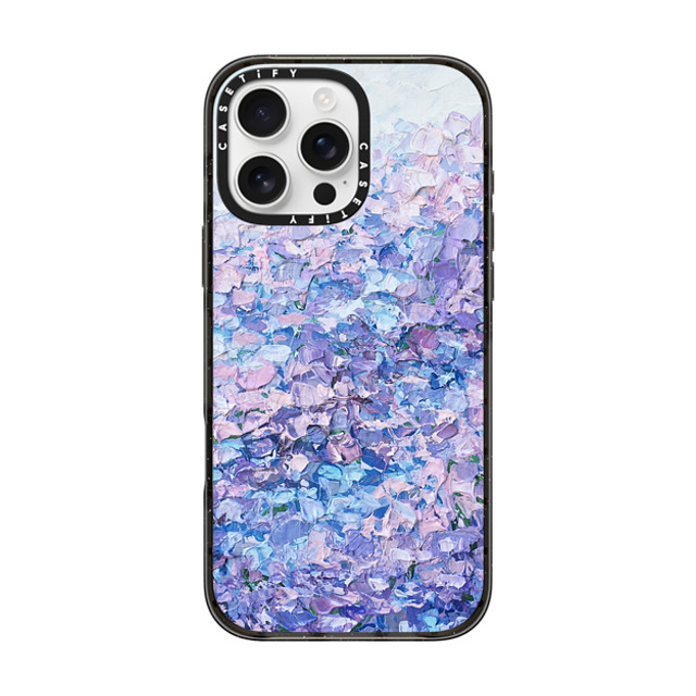 Ann Marie Coolick x CASETiFY iPhone 16 Pro Max ケース ブラック インパクトケース MagSafe対応 Hydrangea Summer