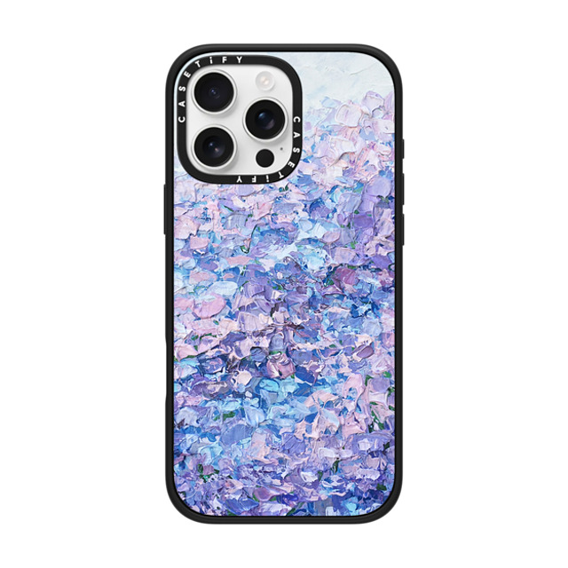 Ann Marie Coolick x CASETiFY iPhone 16 Pro Max ケース マットブラック インパクトケース MagSafe対応 Hydrangea Summer