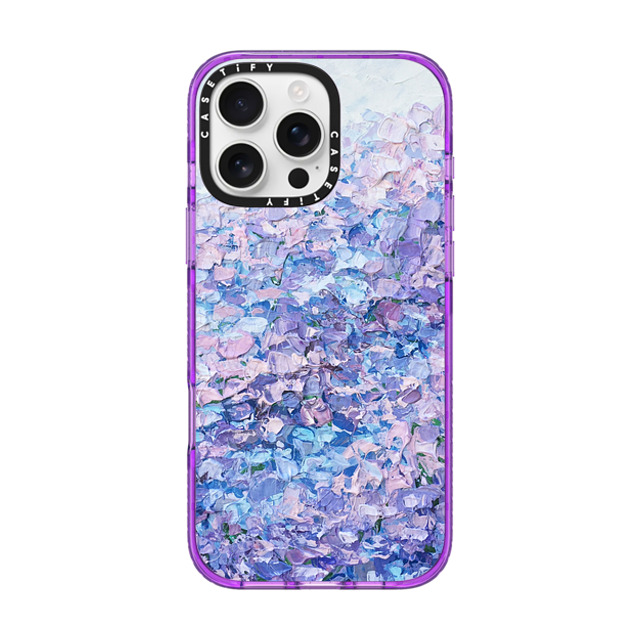 Ann Marie Coolick x CASETiFY iPhone 16 Pro Max Case パープル Impact Case MagSafe Compatible Hydrangea Summer Ann Marie Coolick x CASETiFY iPhone 16 Pro Max Case パープル Impact Case MagSafe Compatible Hydrangea Summer