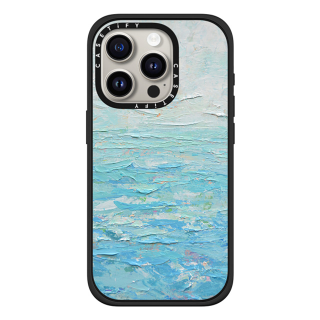 Ann Marie Coolick x CASETiFY iPhone 15 Pro Case Matte Black Impact Case MagSafe Compatible Out to Sea Father's Day Ann Marie Coolick x CASETiFY iPhone 15 Pro Case Matte Black Impact Case MagSafe Compatible Out to Sea Father's Day