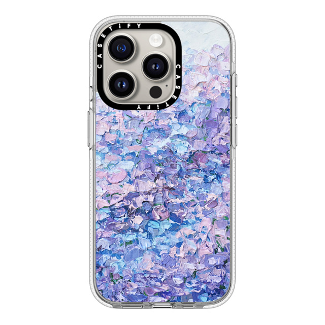 Ann Marie Coolick x CASETiFY iPhone 15 Pro ケース クリア クリア ケース MagSafe対応 Hydrangea Summer