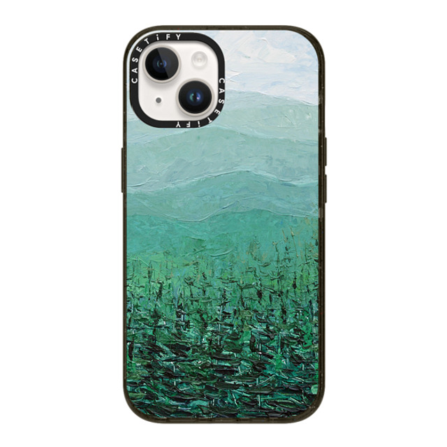 Ann Marie Coolick x CASETiFY iPhone 14 ケース ブラック インパクトケース Pine Forest