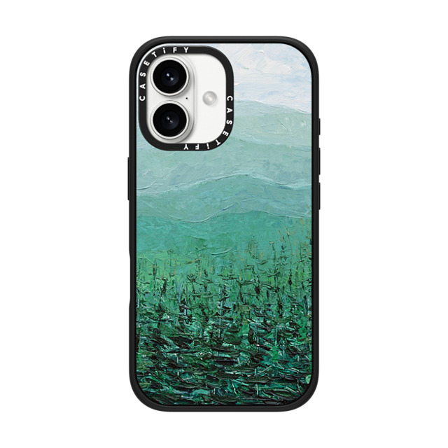 Ann Marie Coolick x CASETiFY iPhone 16 Case Matte Black Impact Case Pine Forest Ann Marie Coolick x CASETiFY iPhone 16 Case Matte Black Impact Case Pine Forest
