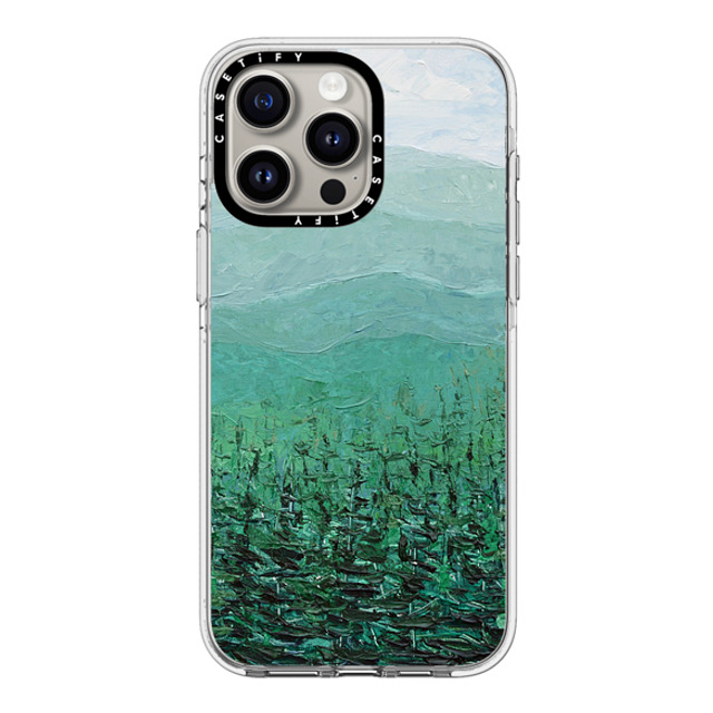 Ann Marie Coolick x CASETiFY iPhone 15 Pro Max ケース クリア クリア ケース MagSafe対応 Pine Forest