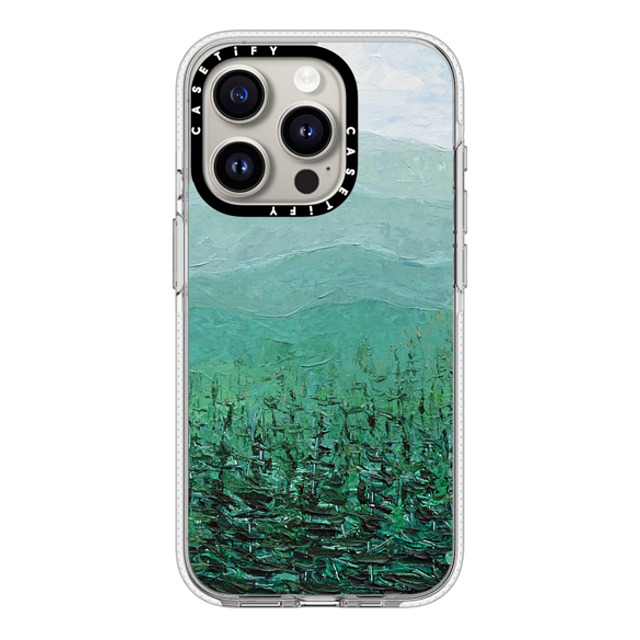 Ann Marie Coolick x CASETiFY iPhone 15 Pro ケース クリア クリア ケース MagSafe対応 Pine Forest