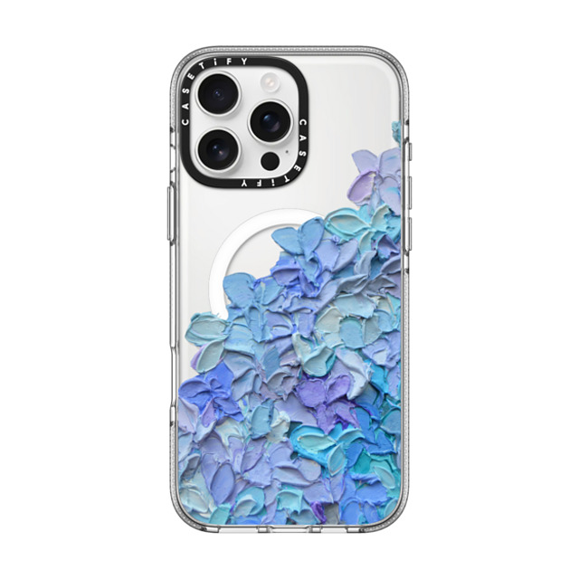 Ann Marie Coolick x CASETiFY iPhone 16 Pro Max Case Pastel クリア クリア ケース MagSafe対応 Hydrangea Delight Back to School Ann Marie Coolick x CASETiFY iPhone 16 Pro Max Case Pastel クリア クリア ケース MagSafe対応 Hydrangea Delight Back to School