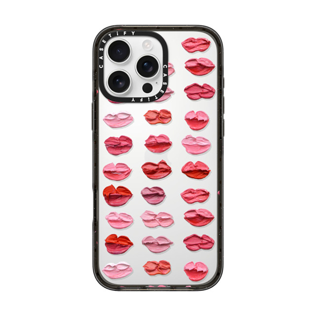 Ann Marie Coolick x CASETiFY iPhone 16 Pro Max ケース Love,Fine Art ブラック インパクトケース Polka Daub Lips Father's Day Ann Marie Coolick x CASETiFY iPhone 16 Pro Max ケース Love,Fine Art ブラック インパクトケース Polka Daub Lips Father's Day