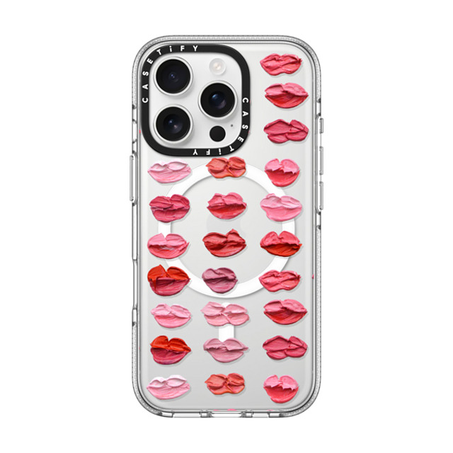Ann Marie Coolick x CASETiFY iPhone 16 Pro Case Love,Fine Art Clear Clear Case MagSafe Compatible Polka Daub Lips Father's Day Ann Marie Coolick x CASETiFY iPhone 16 Pro Case Love,Fine Art Clear Clear Case MagSafe Compatible Polka Daub Lips Father's Day
