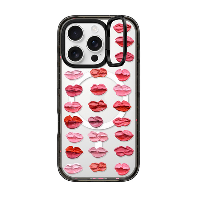Ann Marie Coolick x CASETiFY iPhone 16 Pro Case Love,Fine Art Black インパクトリングスタンドケース MagSafe対応 Polka Daub Lips Father's Day Ann Marie Coolick x CASETiFY iPhone 16 Pro Case Love,Fine Art Black インパクトリングスタンドケース MagSafe対応 Polka Daub Lips Father's Day