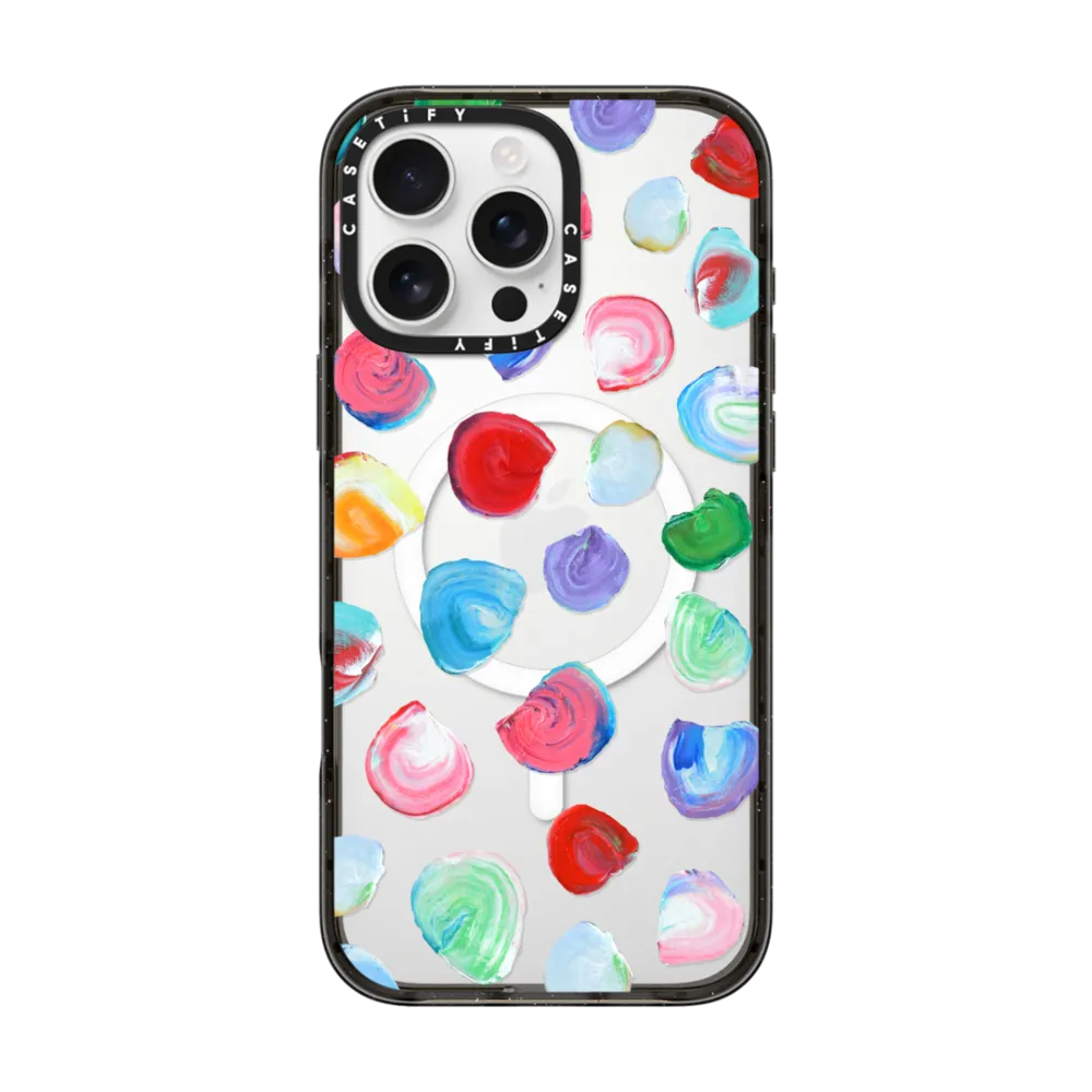 Impact iPhone 16 Pro Max Case MagSafe Compatible - Clear Rainbow Oysters