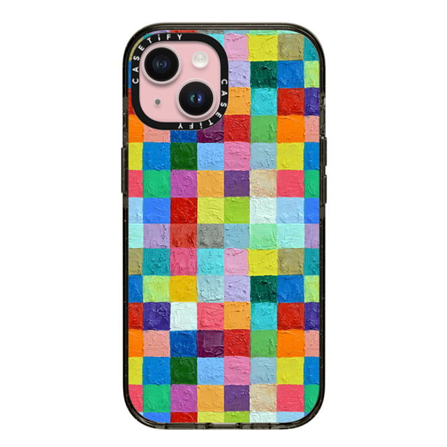 Ann Marie Coolick x CASETiFY iPhone 15 Case Abstract Black インパクトケース Polka Daub Grid Mother's Day Ann Marie Coolick x CASETiFY iPhone 15 Case Abstract Black インパクトケース Polka Daub Grid Mother's Day