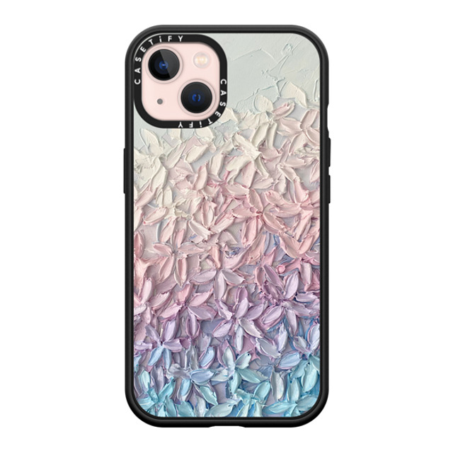 Ann Marie Coolick x CASETiFY iPhone 13 ケース マットブラック インパクトケース MagSafe対応 Cherry Blossom Gradient