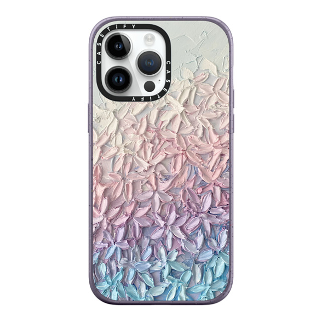 Ann Marie Coolick x CASETiFY iPhone 14 Pro Max Case Matte Deep Purple Impact Case MagSafe Compatible Cherry Blossom Gradient Ann Marie Coolick x CASETiFY iPhone 14 Pro Max Case Matte Deep Purple Impact Case MagSafe Compatible Cherry Blossom Gradient