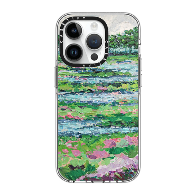 Ann Marie Coolick x CASETiFY iPhone 14 Pro Case Clear Clear Case MagSafe Compatible Marsh Romance Ann Marie Coolick x CASETiFY iPhone 14 Pro Case Clear Clear Case MagSafe Compatible Marsh Romance
