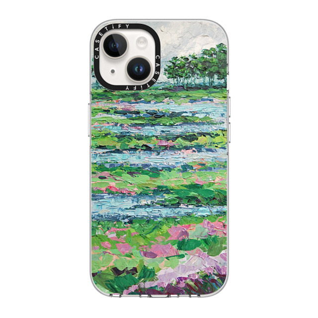 Ann Marie Coolick x CASETiFY iPhone 14 ケース クリア クリア ケース MagSafe対応 Marsh Romance