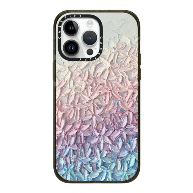 Ann Marie Coolick x CASETiFY iPhone 14 Pro Max ケース ブラック インパクトケース MagSafe対応 Cherry Blossom Gradient