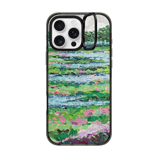 Ann Marie Coolick x CASETiFY iPhone 16 Pro Max ケース ブラック インパクトリングスタンドケース MagSafe対応 Marsh Romance