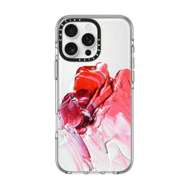Ann Marie Coolick x CASETiFY iPhone 16 Pro Max Case Geometric,Fine Art クリア クリア ケース MagSafe対応 Pink Paint Smear Back to School Ann Marie Coolick x CASETiFY iPhone 16 Pro Max Case Geometric,Fine Art クリア クリア ケース MagSafe対応 Pink Paint Smear Back to School