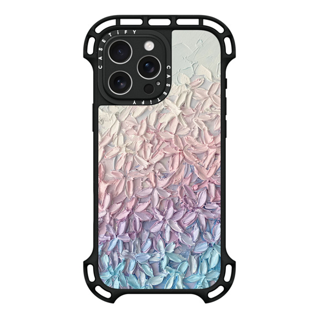 Ann Marie Coolick x CASETiFY iPhone 16 Pro Max ケース ブラック ウルトラ バウンスケース MagSafe対応 Cherry Blossom Gradient