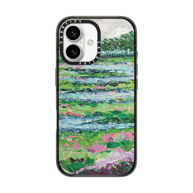 Ann Marie Coolick x CASETiFY iPhone 16 ケース ブラック インパクトケース MagSafe対応 Marsh Romance