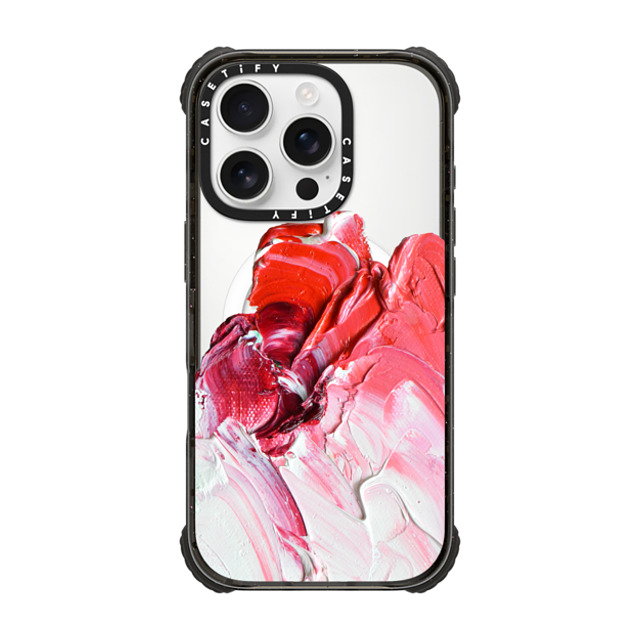 Ann Marie Coolick x CASETiFY iPhone 16 Pro ケース Geometric,Fine Art ブラック ウルトラ インパクトケース MagSafe 対応 Pink Paint Smear Father's Day Ann Marie Coolick x CASETiFY iPhone 16 Pro ケース Geometric,Fine Art ブラック ウルトラ インパクトケース MagSafe 対応 Pink Paint Smear Father's Day