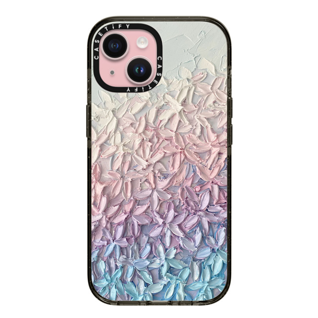 Ann Marie Coolick x CASETiFY iPhone 15 ケース ブラック インパクトケース Cherry Blossom Gradient