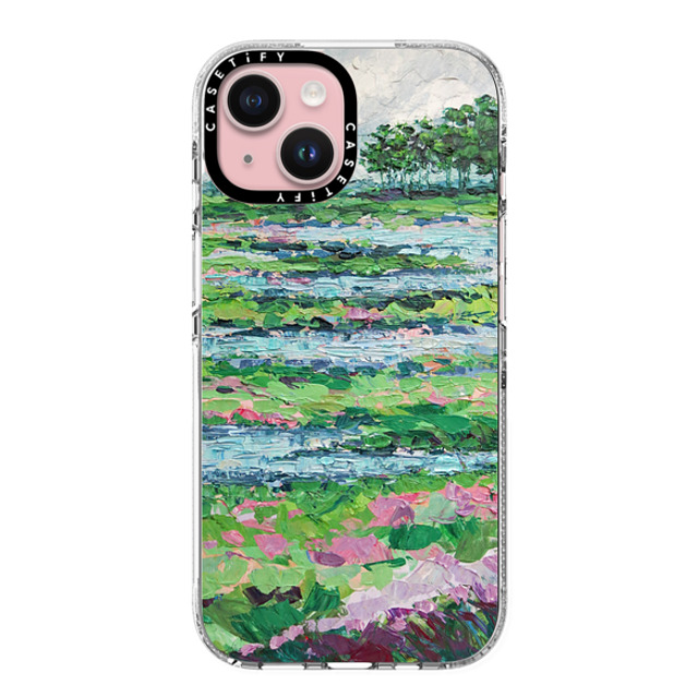 Ann Marie Coolick x CASETiFY iPhone 15 ケース クリア クリア ケース MagSafe対応 Marsh Romance