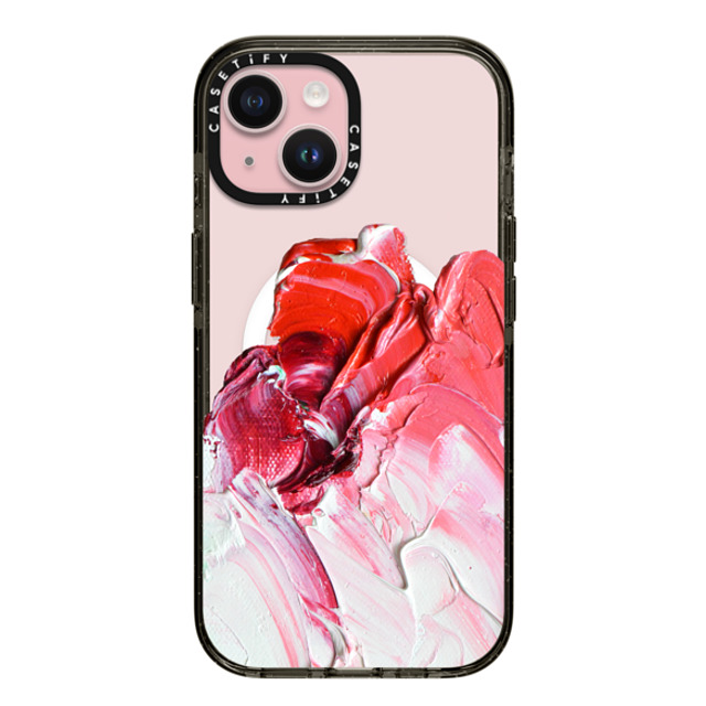 Ann Marie Coolick x CASETiFY iPhone 15 Case Geometric,Fine Art Black Impact Case MagSafe Compatible Pink Paint Smear Back to School Ann Marie Coolick x CASETiFY iPhone 15 Case Geometric,Fine Art Black Impact Case MagSafe Compatible Pink Paint Smear Back to School