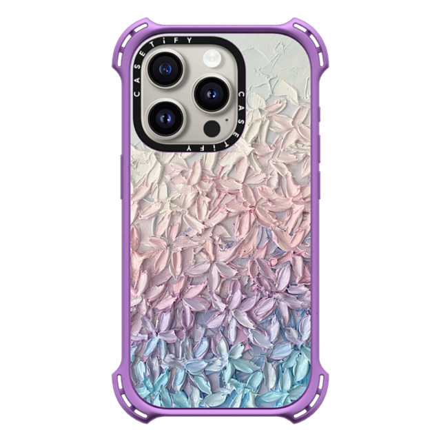 Ann Marie Coolick x CASETiFY iPhone 15 Pro Case Floral,Fine Art Matte Purple バウンスケース Cherry Blossom Gradient Father's Day Ann Marie Coolick x CASETiFY iPhone 15 Pro Case Floral,Fine Art Matte Purple バウンスケース Cherry Blossom Gradient Father's Day